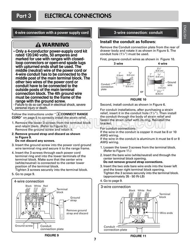 LG LRE30453ST Range Installation Manual