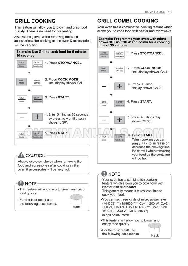LG MH7636GIS Microwave Oven Owner's Manual