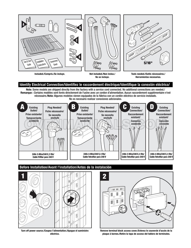 Maytag MER6765BAS Gemini Range Installation Instructions