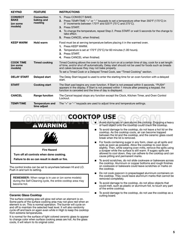 Maytag MER7765WW Range User Instructions