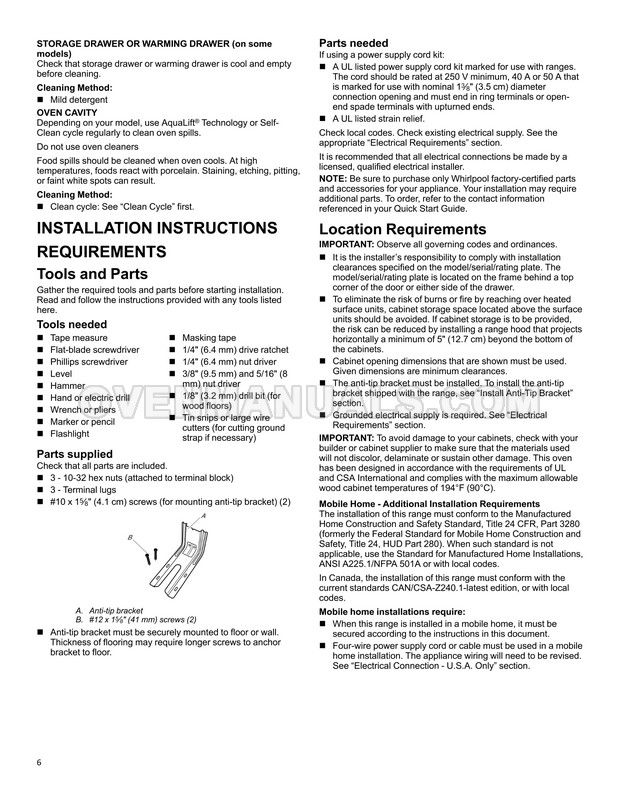 Maytag MER8800FZ Range Owner's Manual