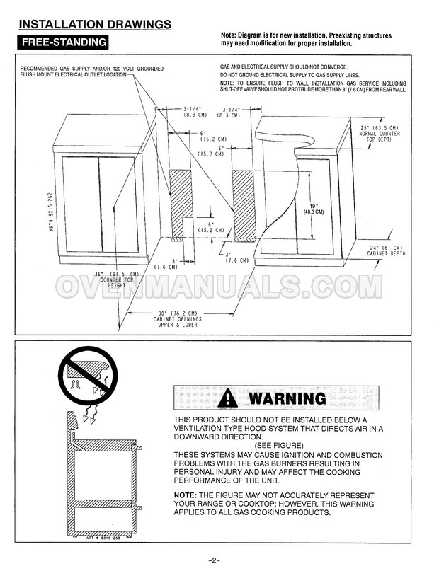 Maytag MGR5775QDW Range Installation Manual