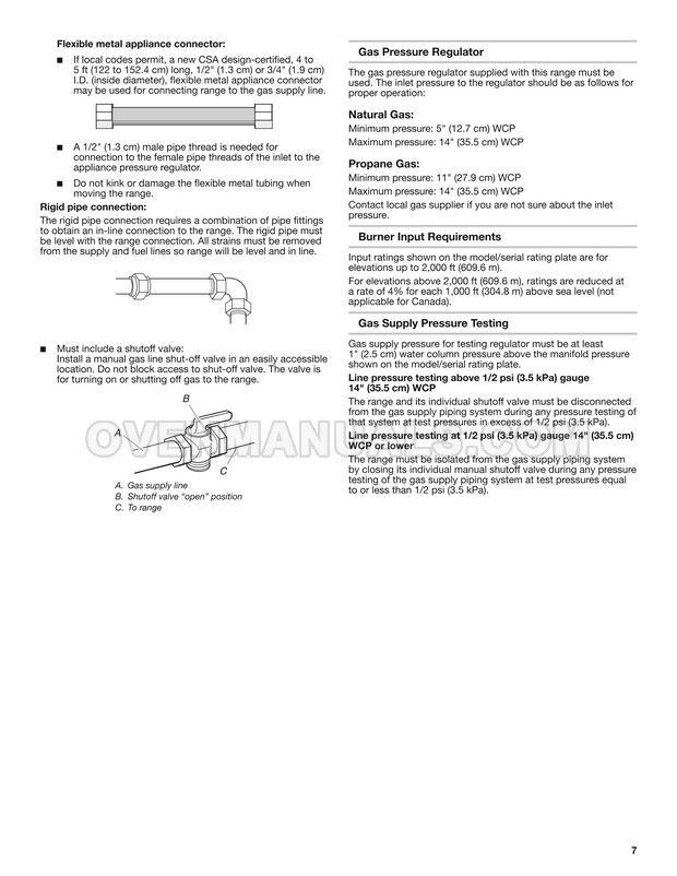 Maytag MGR6600FZ Range Installation Instructions