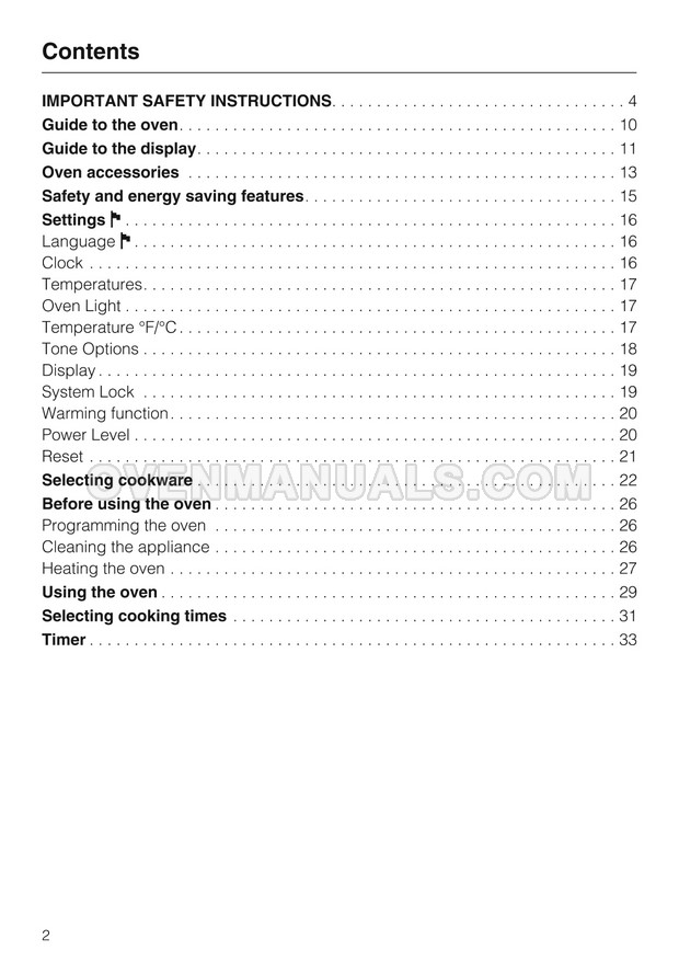 Miele H4080BM Microwave Oven Operating and Installation Instructions