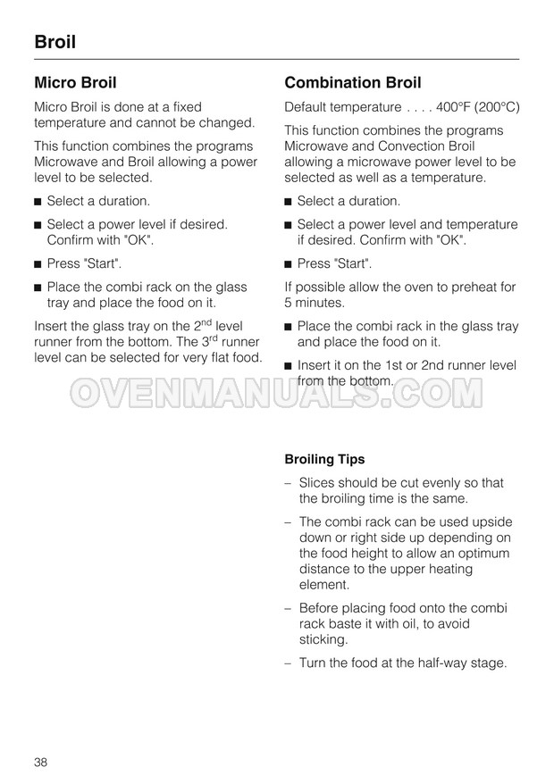 Miele H4080BM Microwave Oven Operating and Installation Instructions