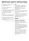 Master Chef H4842BP Operating and Installation Instructions Page #5