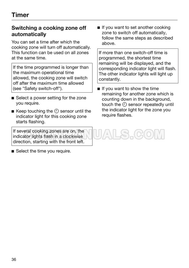 Miele KM 6113 Hob Operating and Installation Instructions
