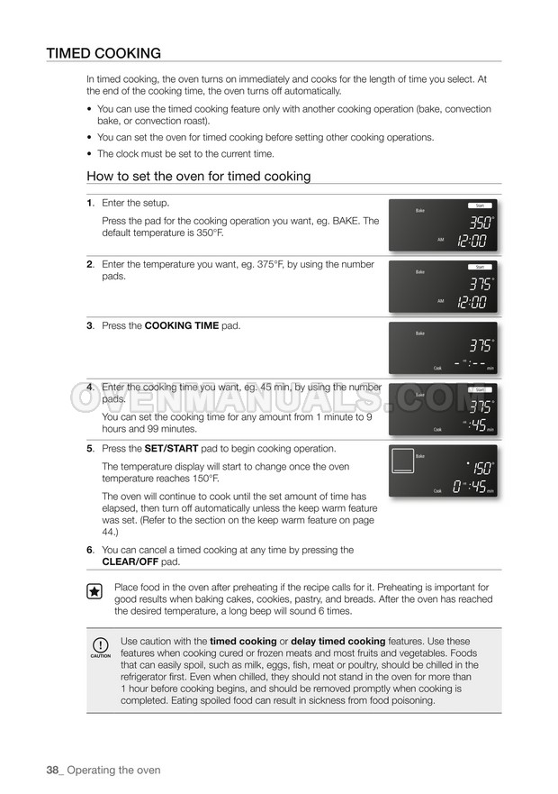 Samsung FTQ307NWGX Range User Manual