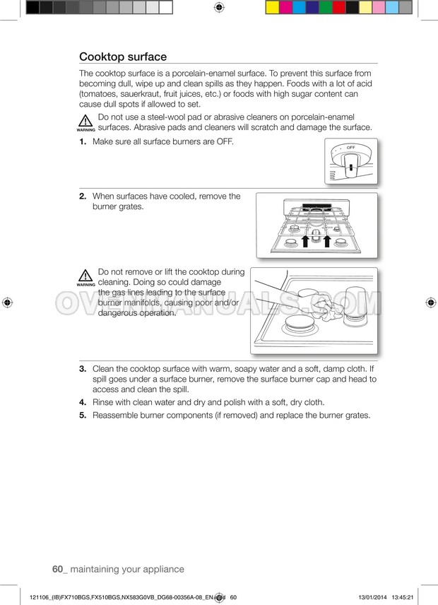 Samsung FX510BGS Range User Manual
