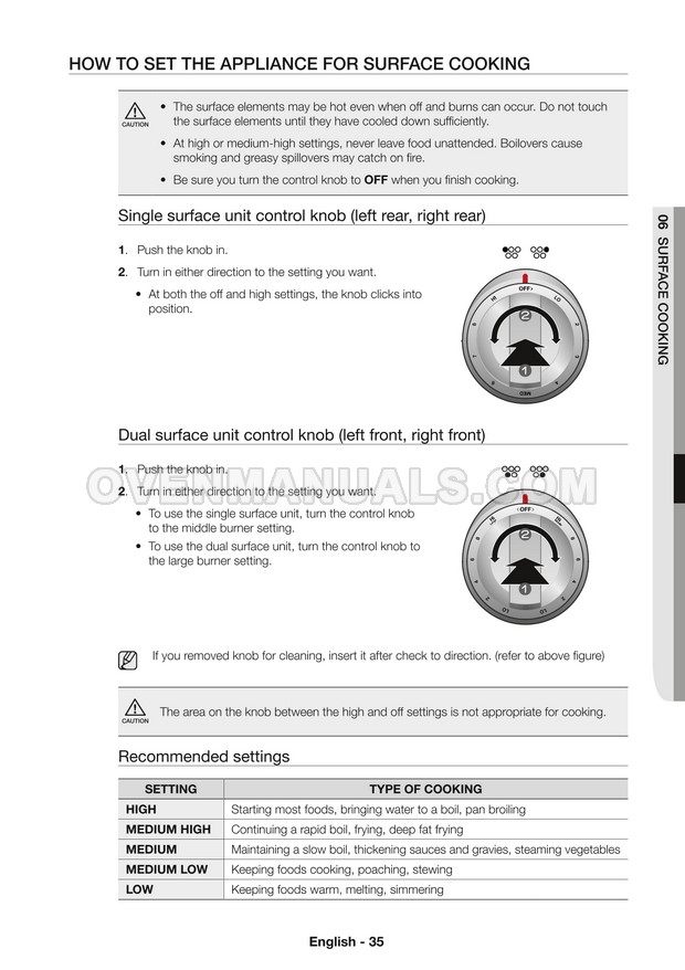 Samsung NE58F9500SS Range User Manual