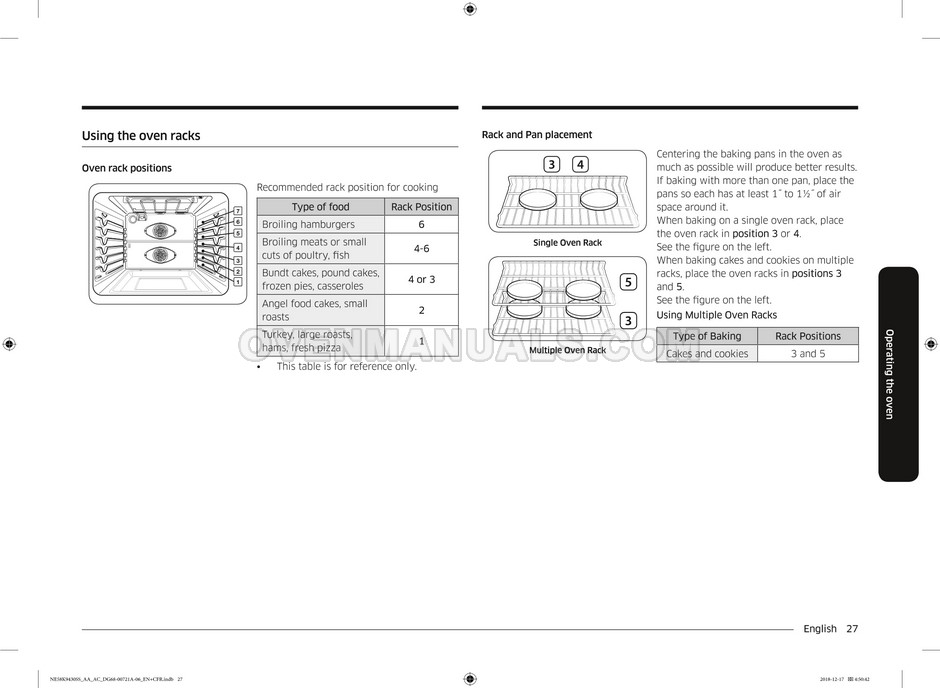 Samsung NE58K9430SS Range User Manual