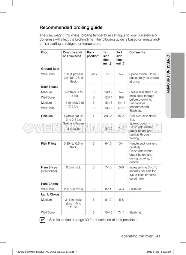 Samsung NX58F5500SS Range User Manual