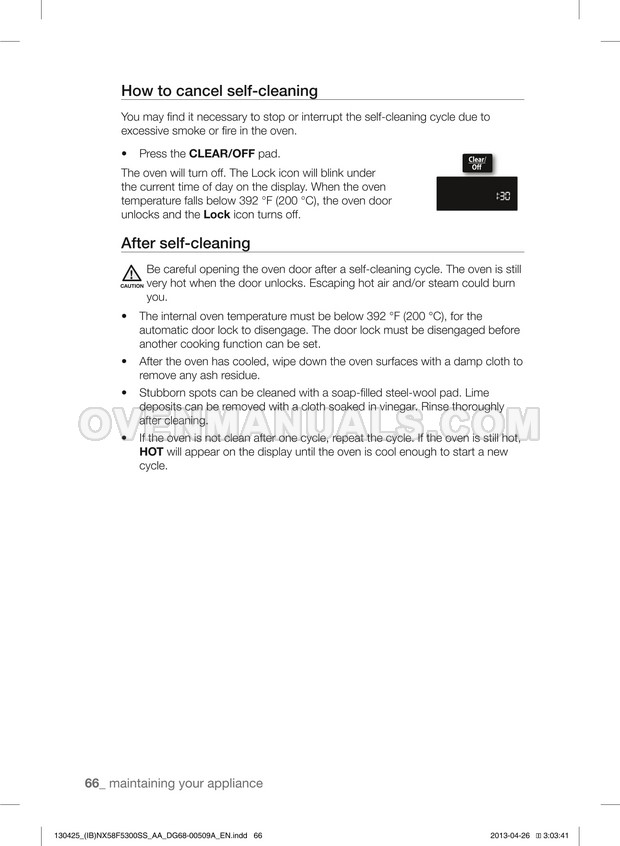 Samsung NX58F5500SS Range User Manual