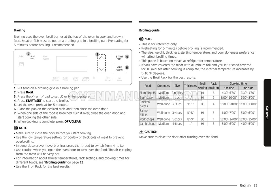 Samsung NX60A6111SS Range User Manual