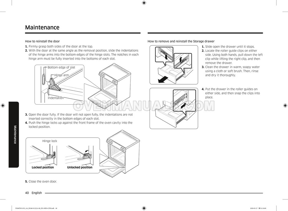 Samsung NX60T8311SS Range User Manual