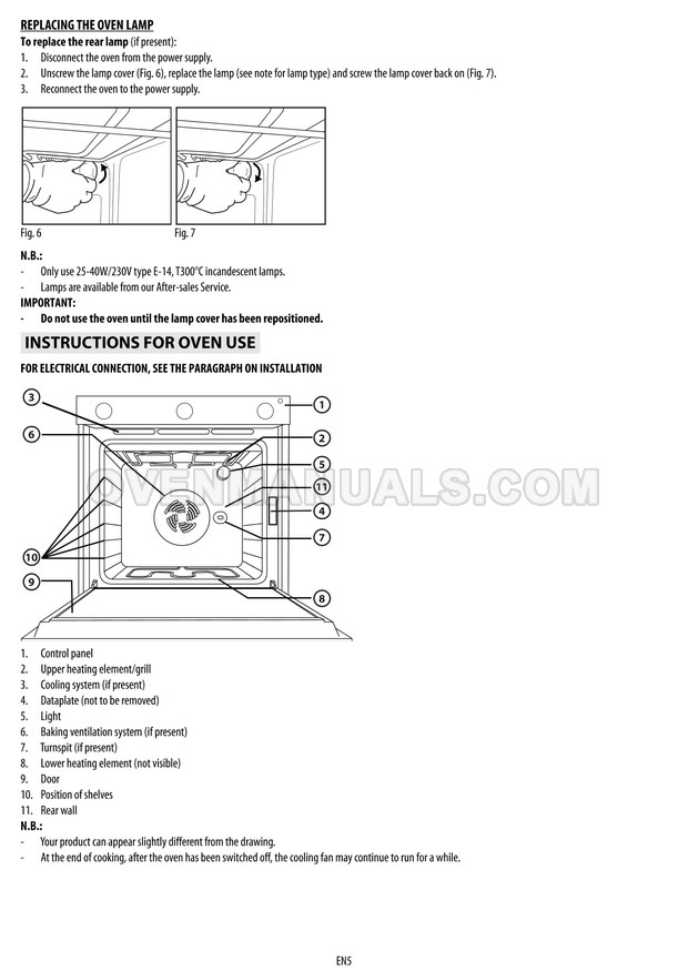 Whirlpool FXZM6 Oven User and Maintenance Manual