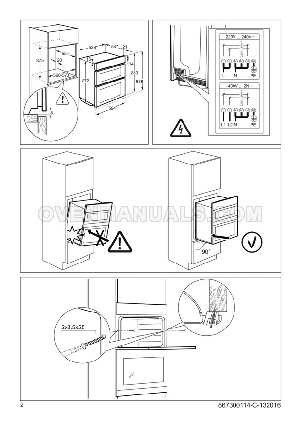 Sparefixd Elemento Riscaldante Per Forno ZANUSSI - Ricambio Grill Superiore, Adatto A Modelli ZOD35802XK, ZOF35702XK E Altri (RAN2431679)